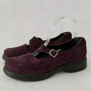 Dansko Fran Purple Suede Mary Jane Comfort Shoes